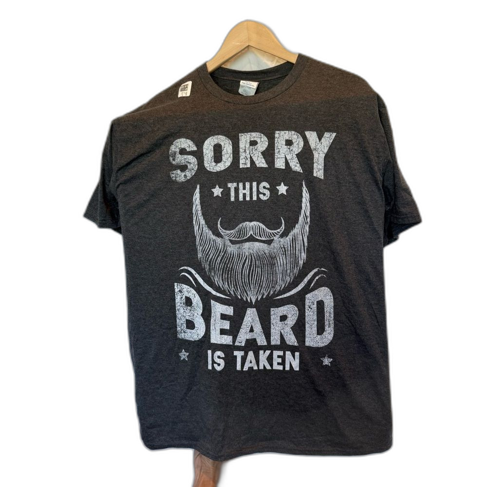 NWOT Port & Company Ringspun Men's Tee Shirt XL Sorry This Beard is Taken